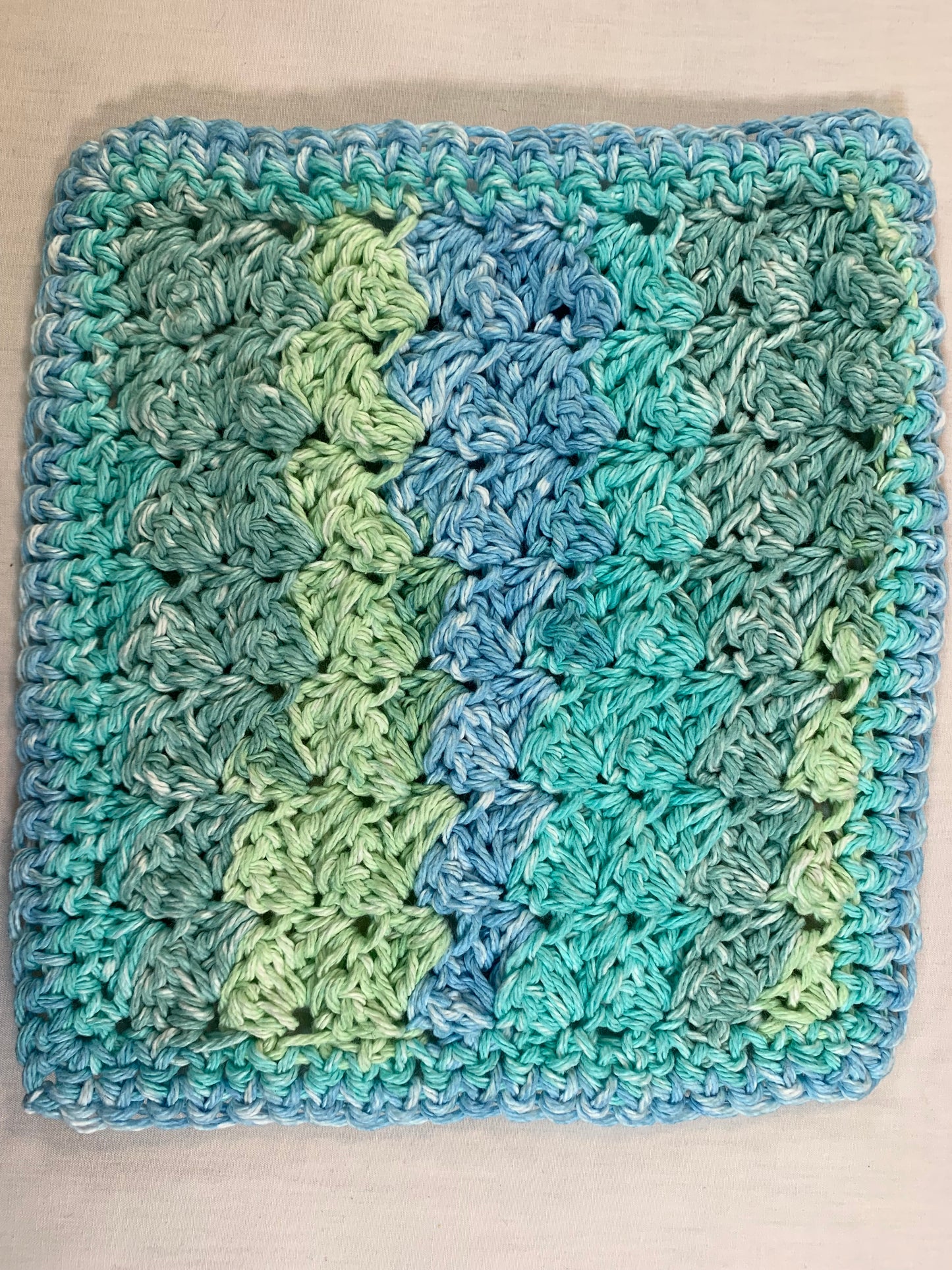Hand Crocheted Dish Cloths, Multi Colored, Various Sizes, Kitchen Accessory