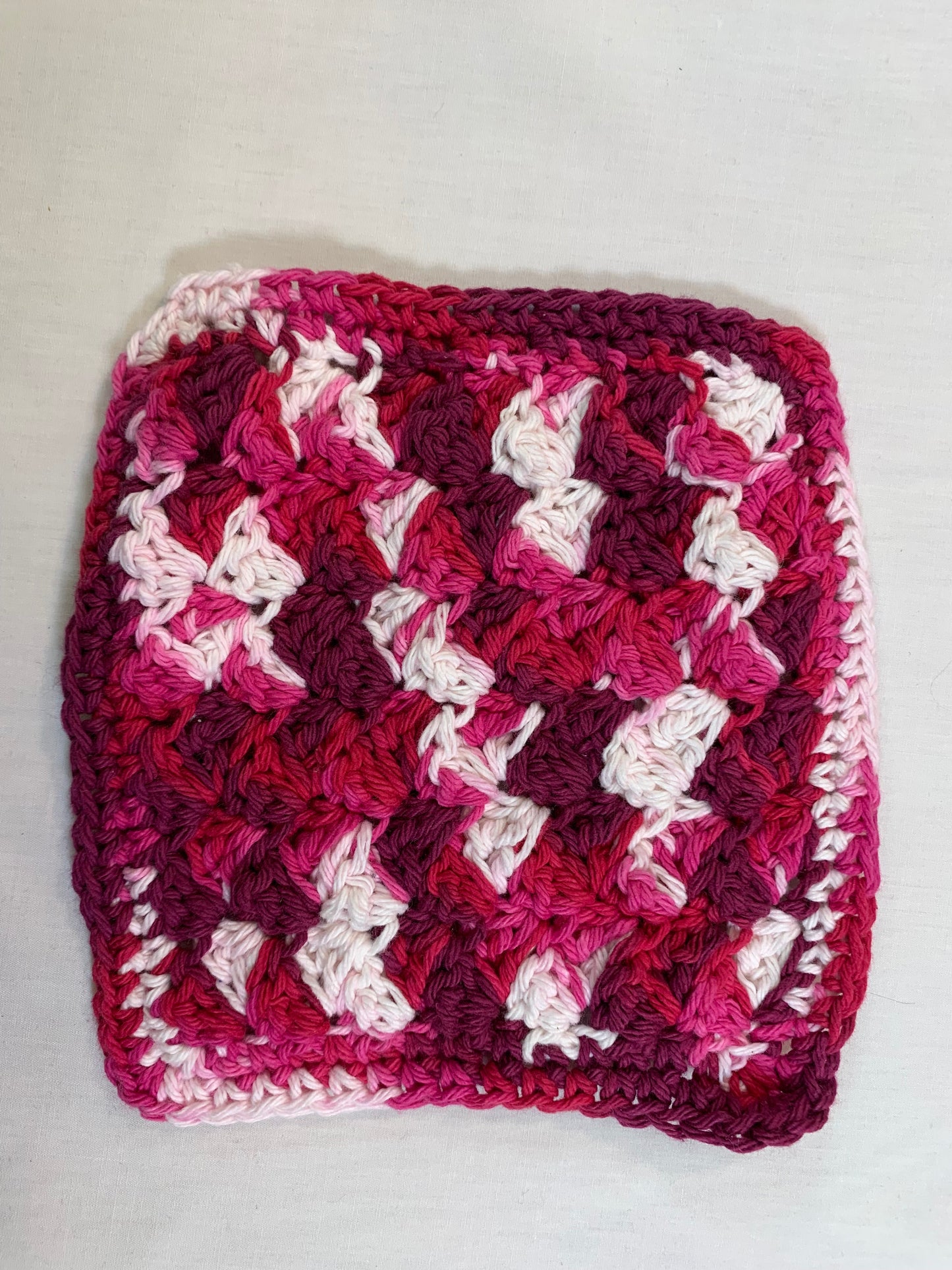 Hand Crocheted Dish Cloths, Multi Colored, Various Sizes, Kitchen Accessory