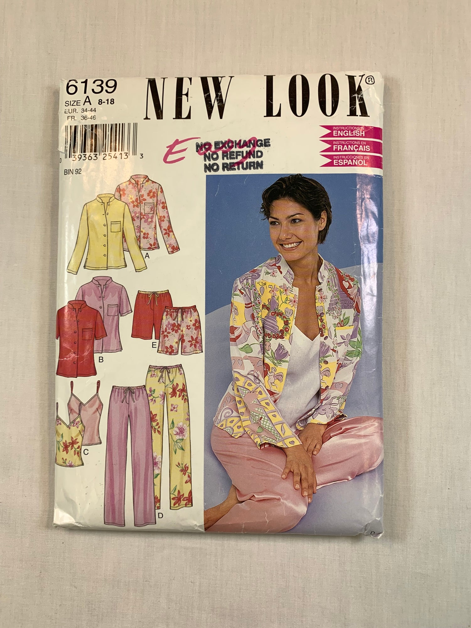 Simplicity 6139 Misses' Pants, Shorts, Camisole, Top, Jacket, Size 8-16, Cut