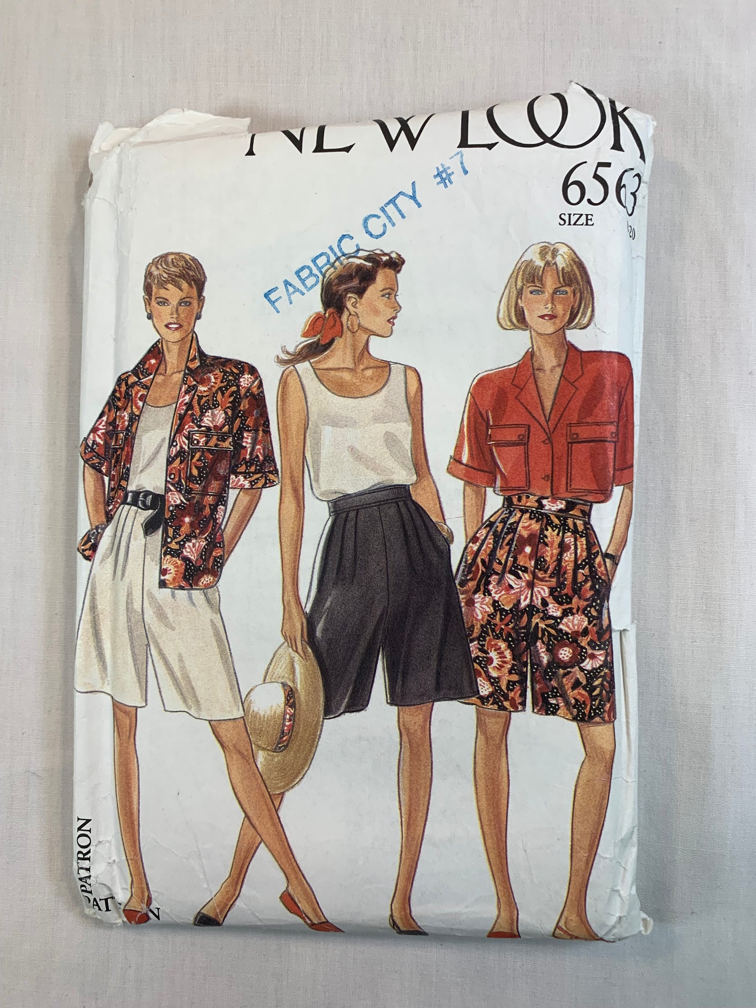 Simplicity New Look 6563 Misses' Shorts, Top, Size 8-20, Cut