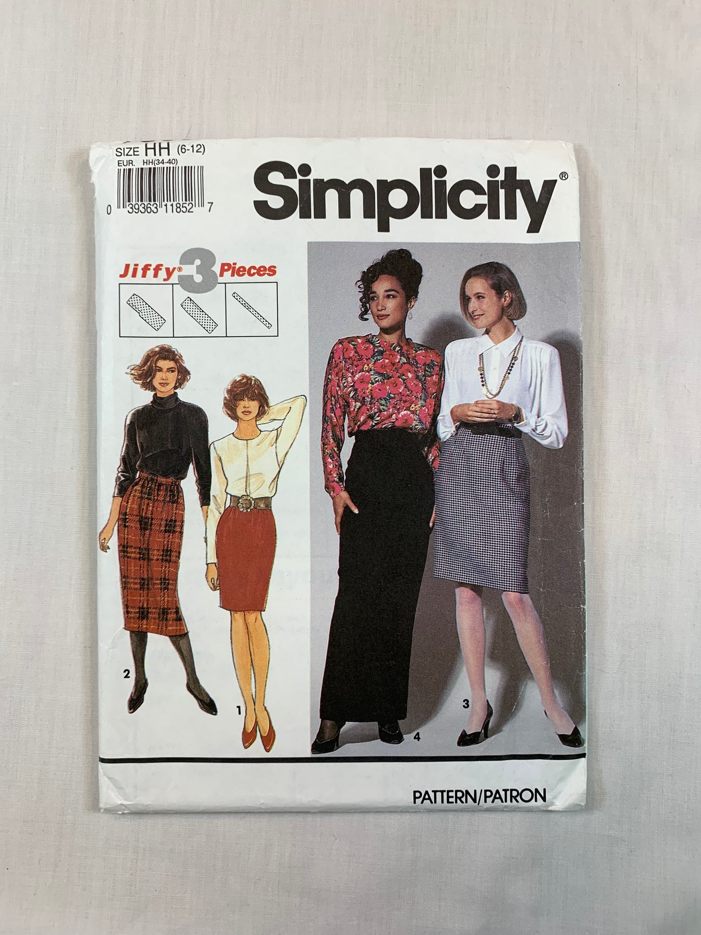 Simplicity 7560 Misses' Skirts, Size 6-12, Cut, Vintage 1991