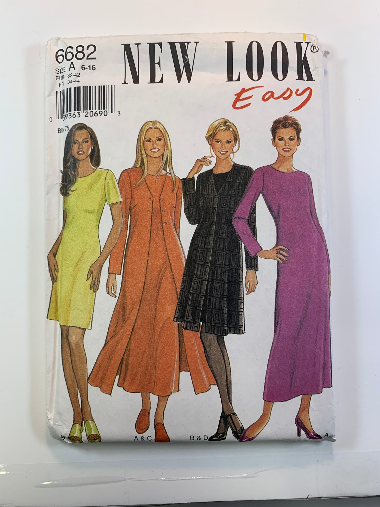 Simplicity New Look 6682 Misses' Dress, Jacket Size 6-16, Uncut