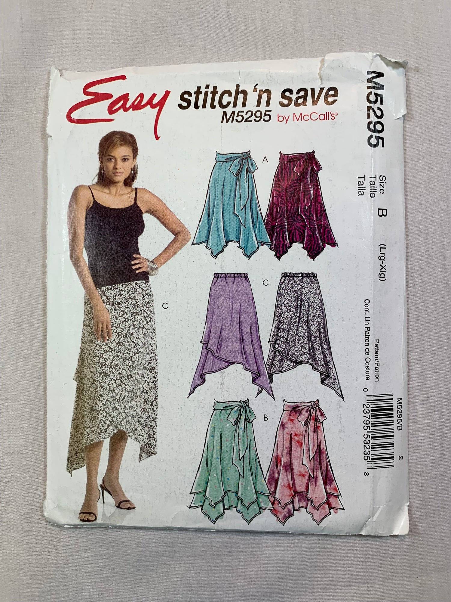 McCall's M5295 Misses' Skirts, Size 16-22, Cut, 2007