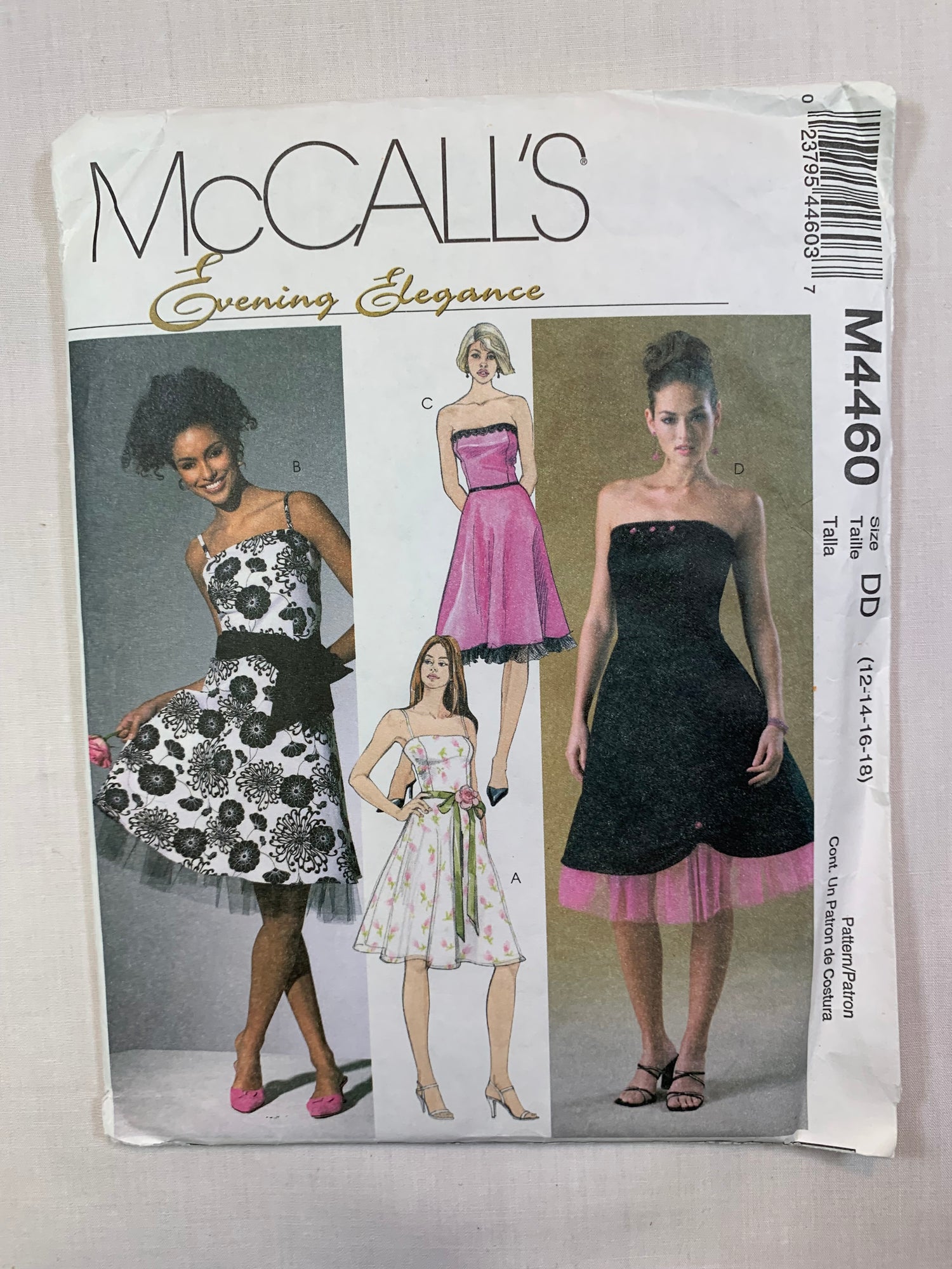 McCall's M4460 Misses'/Miss Petite Dresses, Size 12-18, Uncut, 2004