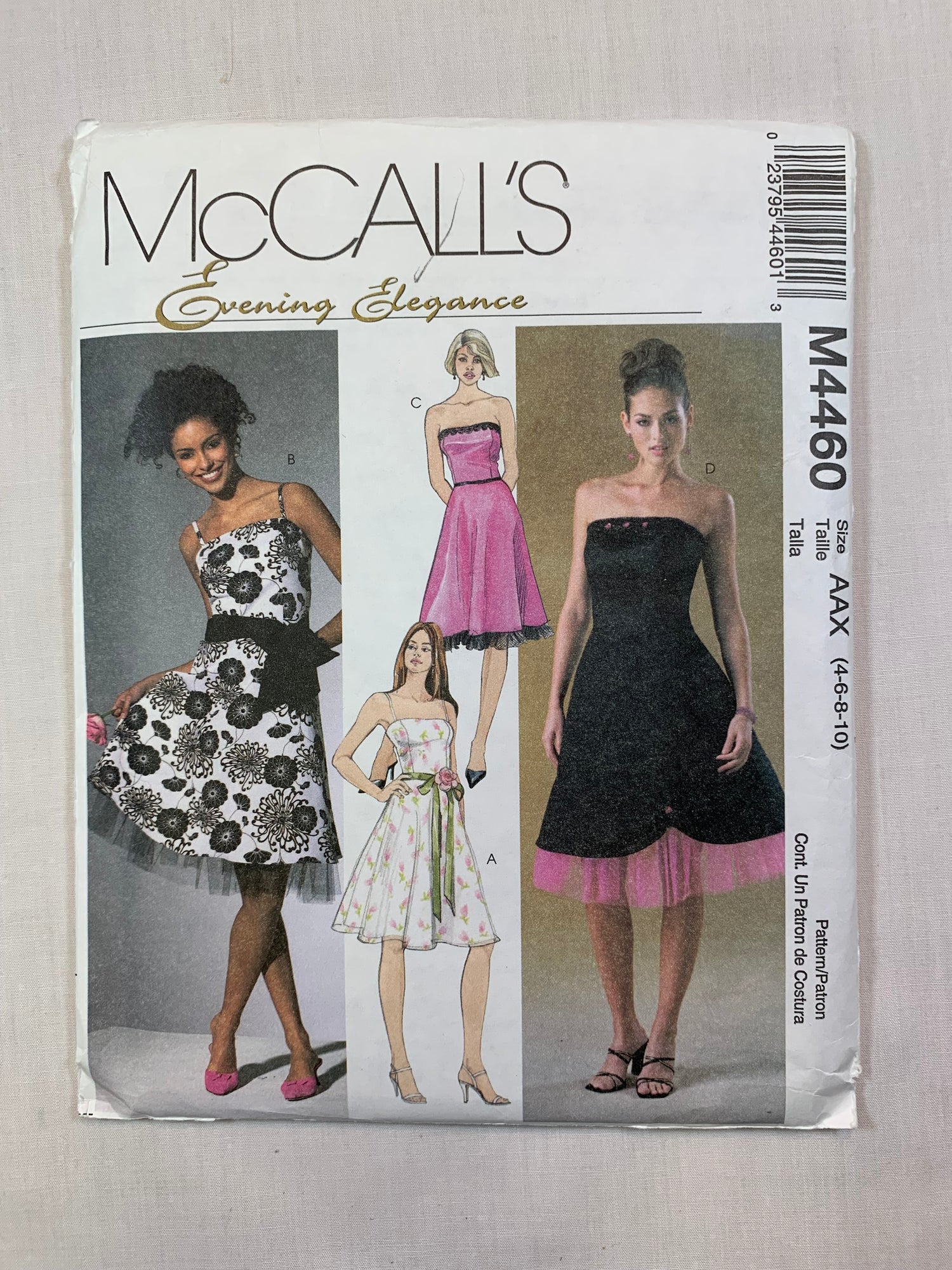 McCall's M4460 Misses'/Miss Petite Dresses, Size 4-10, Cut, 2004