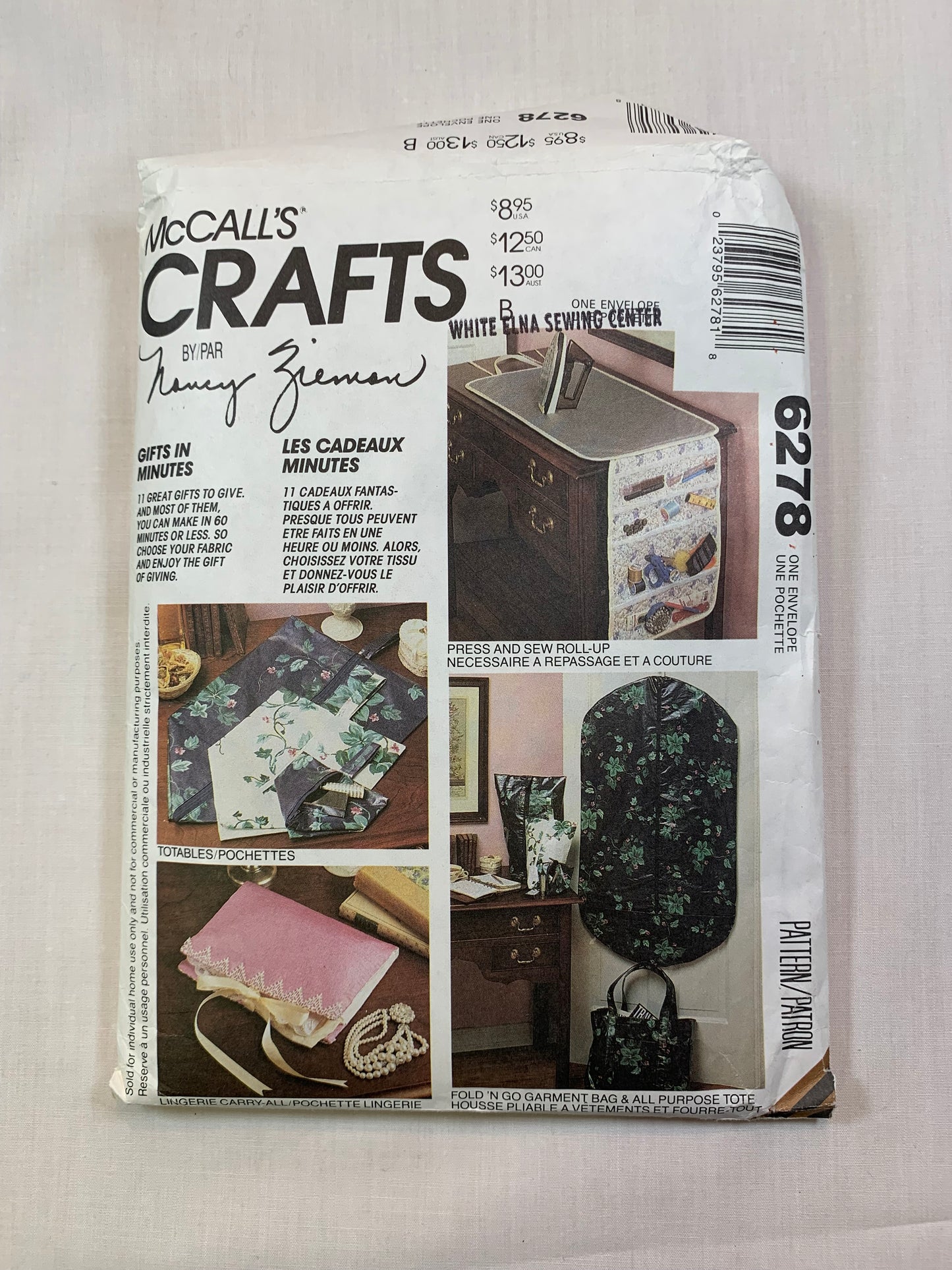 McCall's 6278 Crafts, Home Decor, Kitchen Household Essentials, Uncut, Vintage 1992