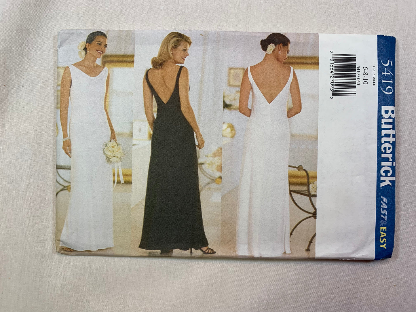 Butterick 5419 Misses' Petite Dress, Size 6-10, Uncut, Vintage 1998