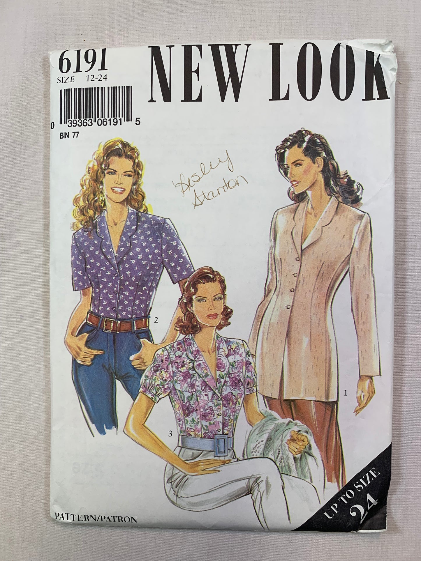 Simplicity New Look 6191 Misses' Blouse, Tunic, Size 12-24, Uncut