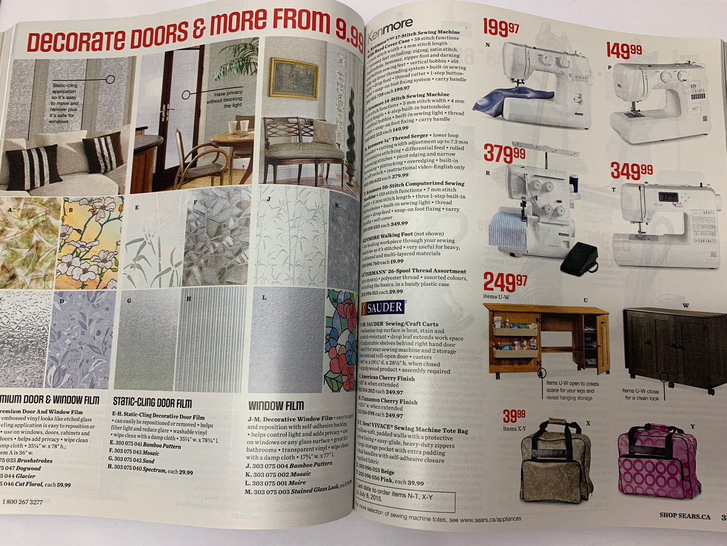 2015 Sears Order Catalogue Paint It Spring, Sears Canada Inc,. 751 Pages