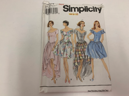 Simplicity Sewing Pattern 8354 Misses'Misses' Petite Dress, Two Lengths, Zipper, Full Gathered Skirt, Princess Seams, Shirred, Size 6-12, Uncut, 2007