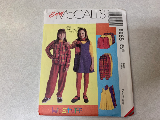 McCall's 8965 Girls' Jacket, Jumper, Pants, Size 7, Uncut, Vintage 1997