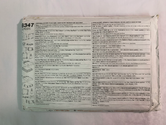 Simplicity Home Sewing Pattern 8347 Duvet Cover, Bed Skirt, Pillow Shams, Throw Pillows, Tablecloth, Round Table Topper, Pillowcases, Uncut, Vintage 1999