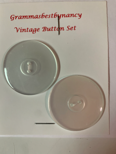 Vintage 9 Cards of Buttons, Green, Blue, Purple, Clear, Red, , (Envelope #4)