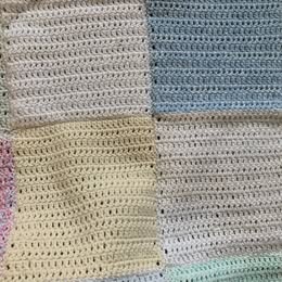 Hand Crocheted Baby Afghan, New, Never Used, 40 x 32 inch