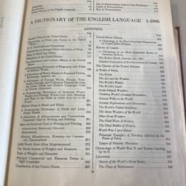 Vintage 1949 Webster's Unabridged Dictionary