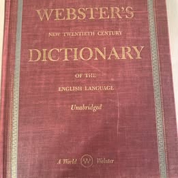Vintage 1949 Webster's Unabridged Dictionary