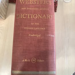Vintage 1949 Webster's Unabridged Dictionary
