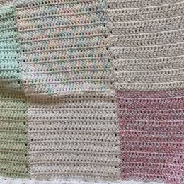 Hand Crocheted Baby Afghan, New, Never Used, 40 x 32 inch