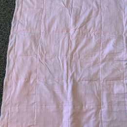 NEW Baby/Toddler Flannelette Quilt, 59 x 27 Inches, Pink, Blue