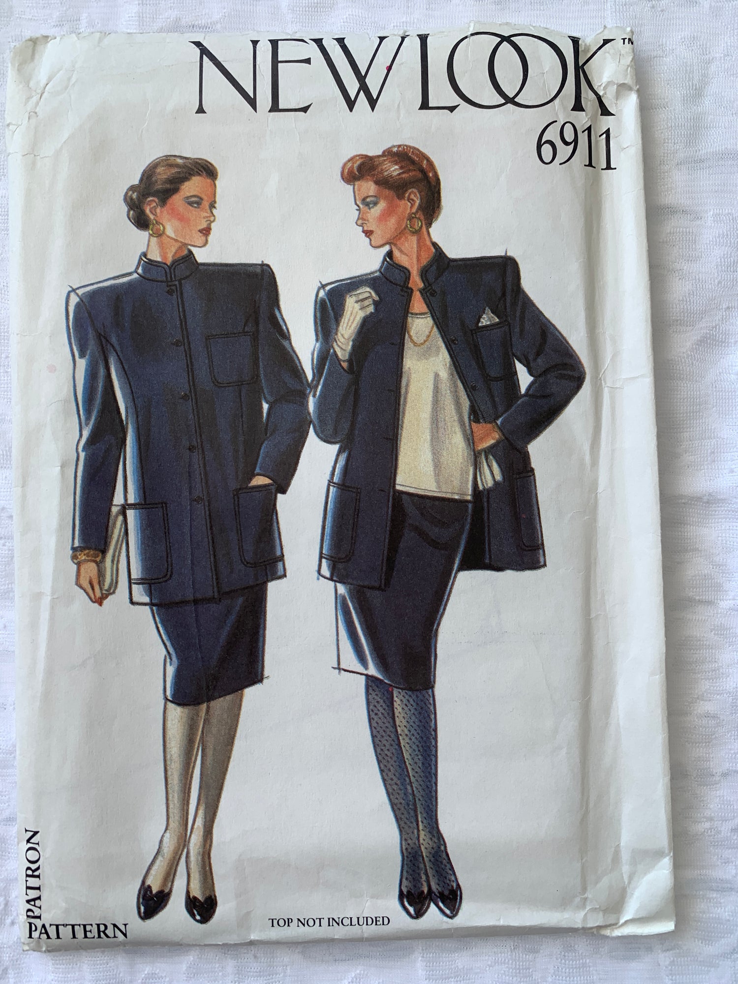 Simplicity New Look Sewing Pattern 6911 Misses' Jacket, Skirt, Button Front, Pockets, Size 8-18, Uncut, 2002