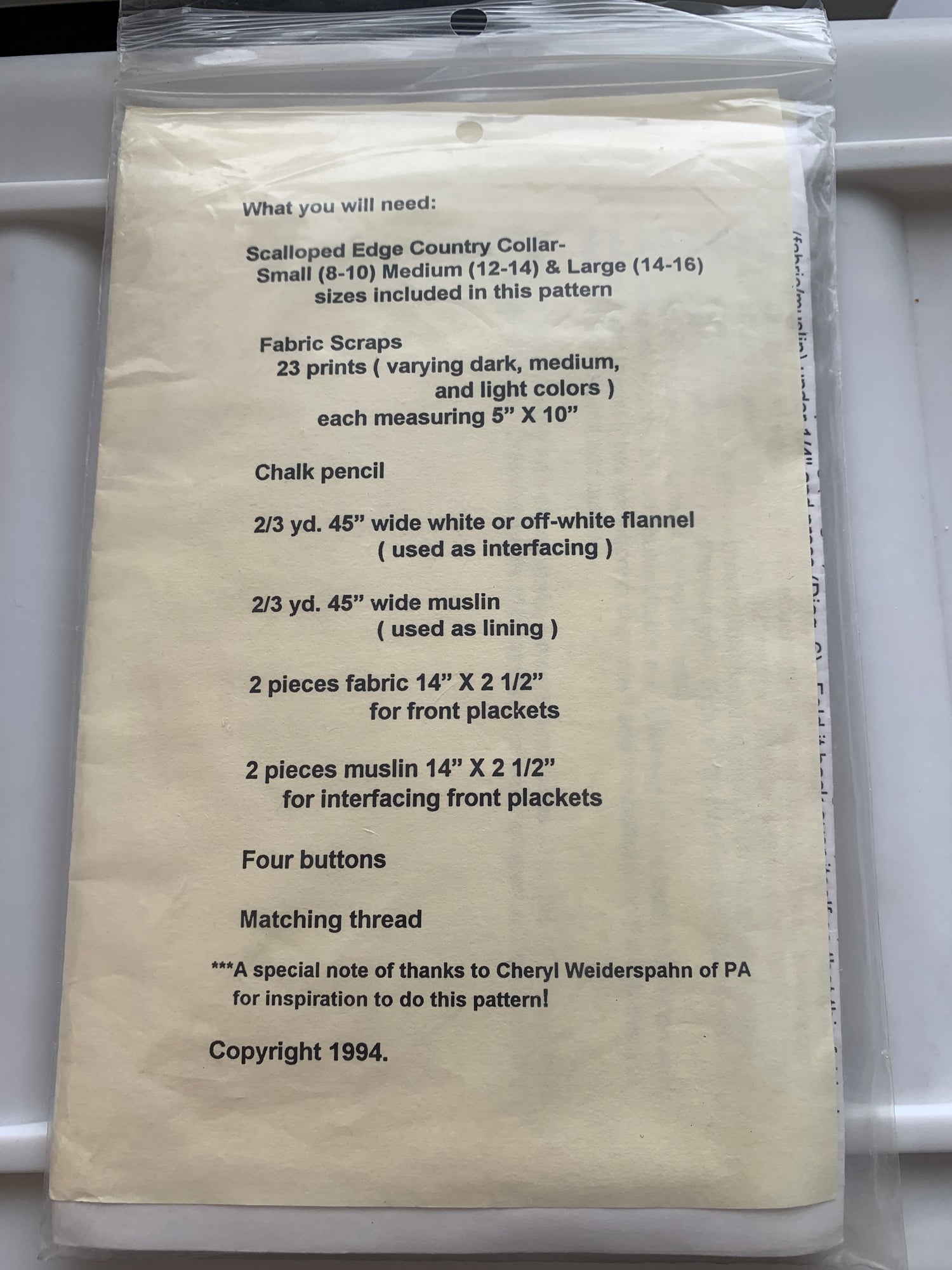 The Village Peddler Sewing Pattern Misses'/Men's/Teens' Western Shirt, Long Sleeves, Snap/Button Front, Scalloped Edge, Size 8-16, Uncut, Vintage 1994
