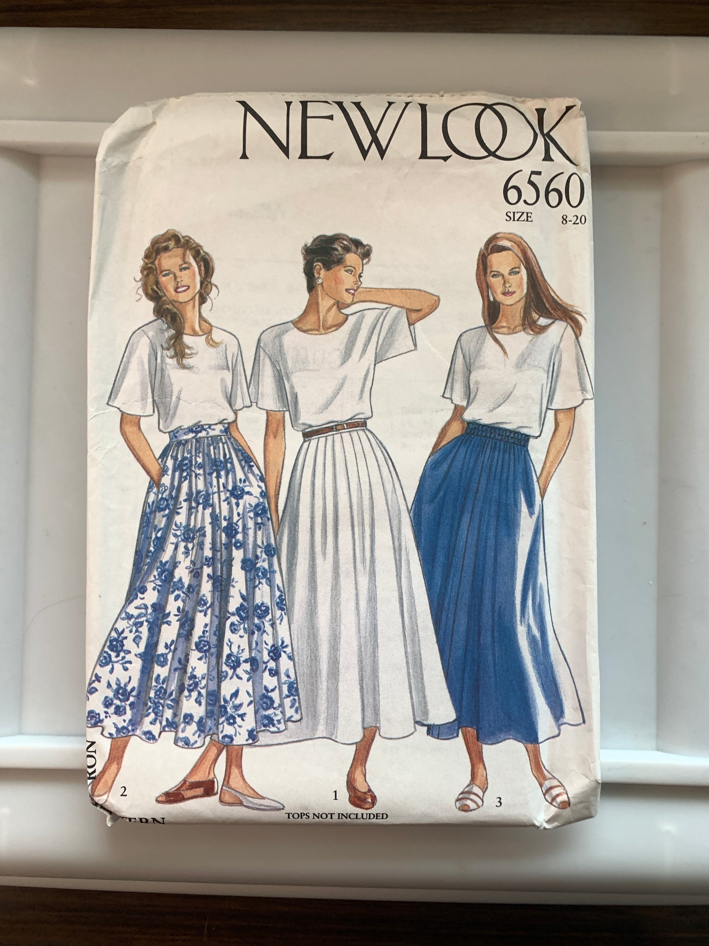 Simplicity New Look Sewing Pattern 6560 Misses' Skirts, 3 Variations, Size 8-20, Uncut, 2006