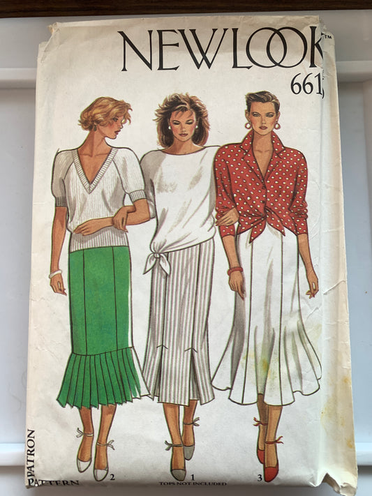 Simplicity New Look Sewing Pattern 6616 Misses' Skirts, 3 Variations, Size 8-20, Uncut, 2006
