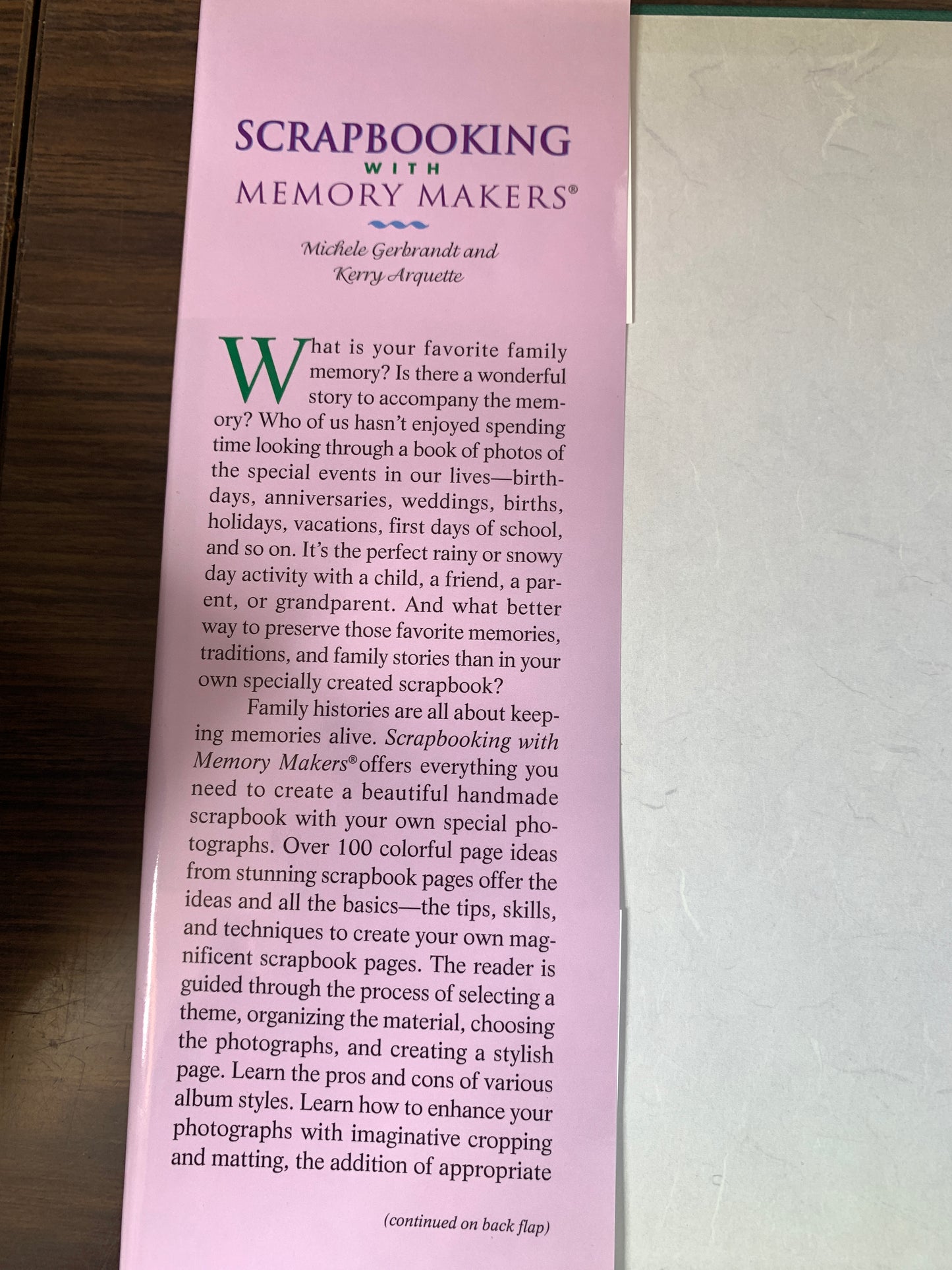 Scrapbooking With Memory Makers