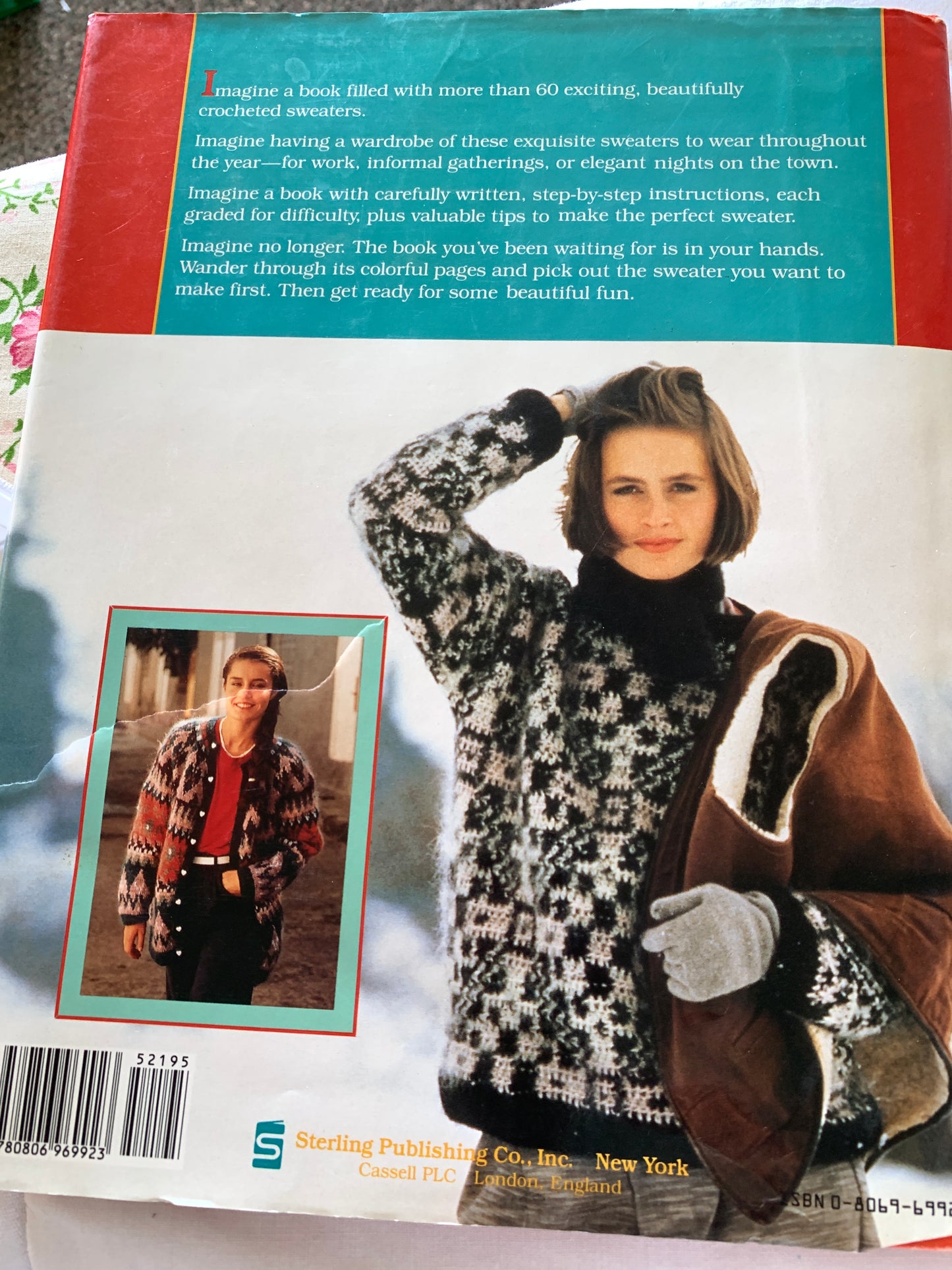 Glorious Crocheted Sweaters, Sixty Sweater Patterns, Nola Theiss, Hard Cover Book