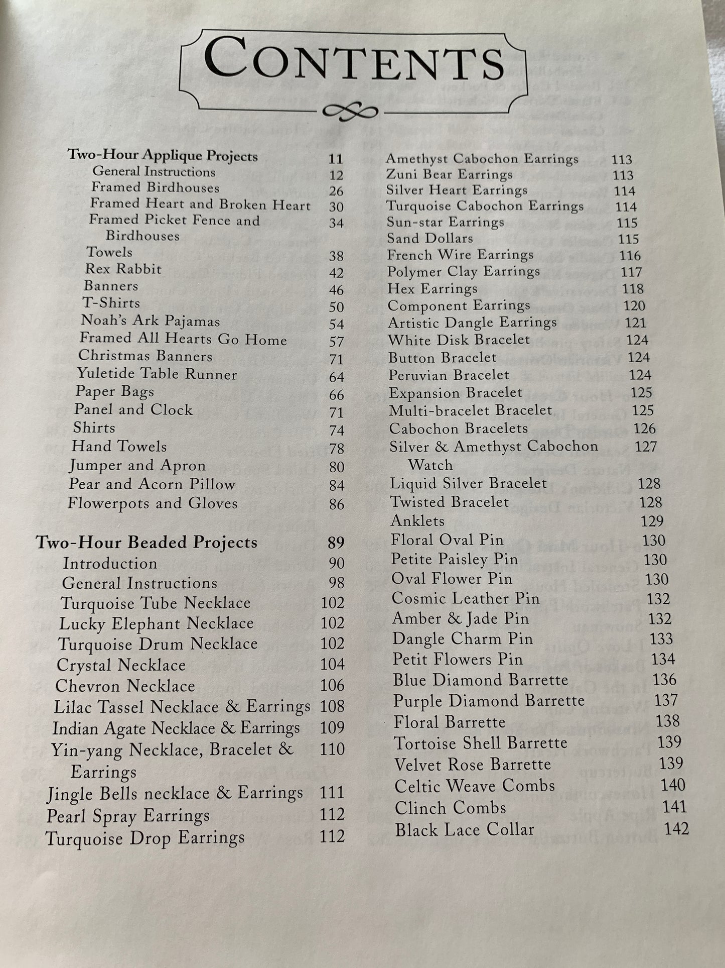 Encyclopedia Of Two-Hour Craft Projects, All Seasons Included, Beads, Wood, Embroidery, Flowers