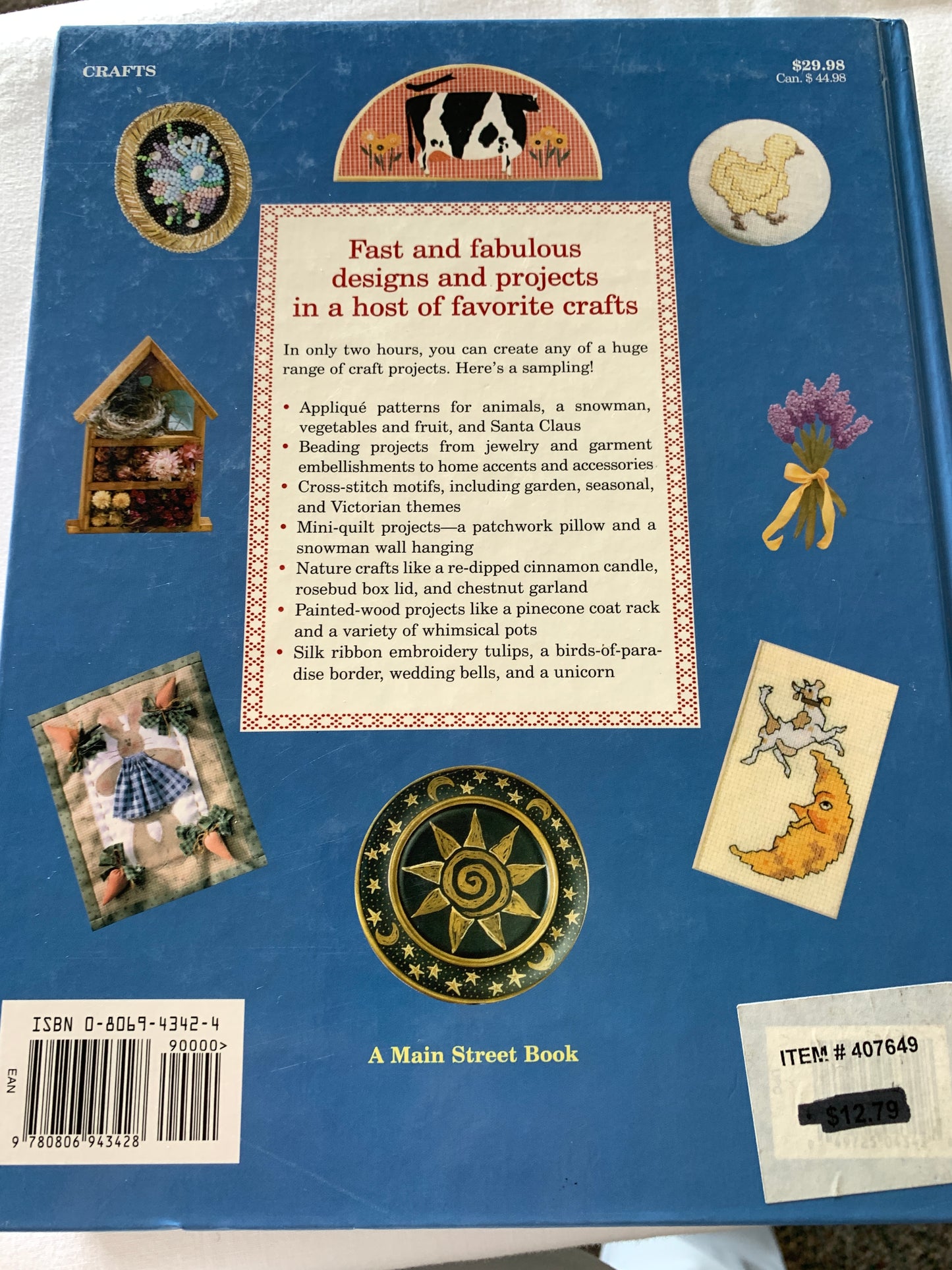 Encyclopedia Of Two-Hour Craft Projects, All Seasons Included, Beads, Wood, Embroidery, Flowers
