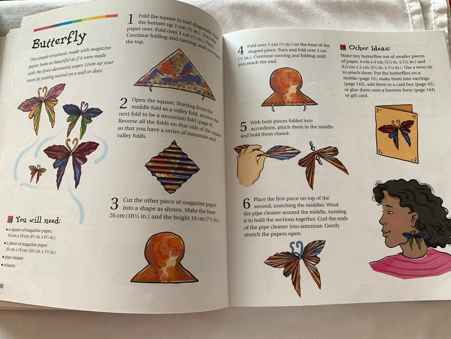 Jumbo Book of Paper Crafts, Amanda Lewis, Weaving, Folding, Gluing, Kids