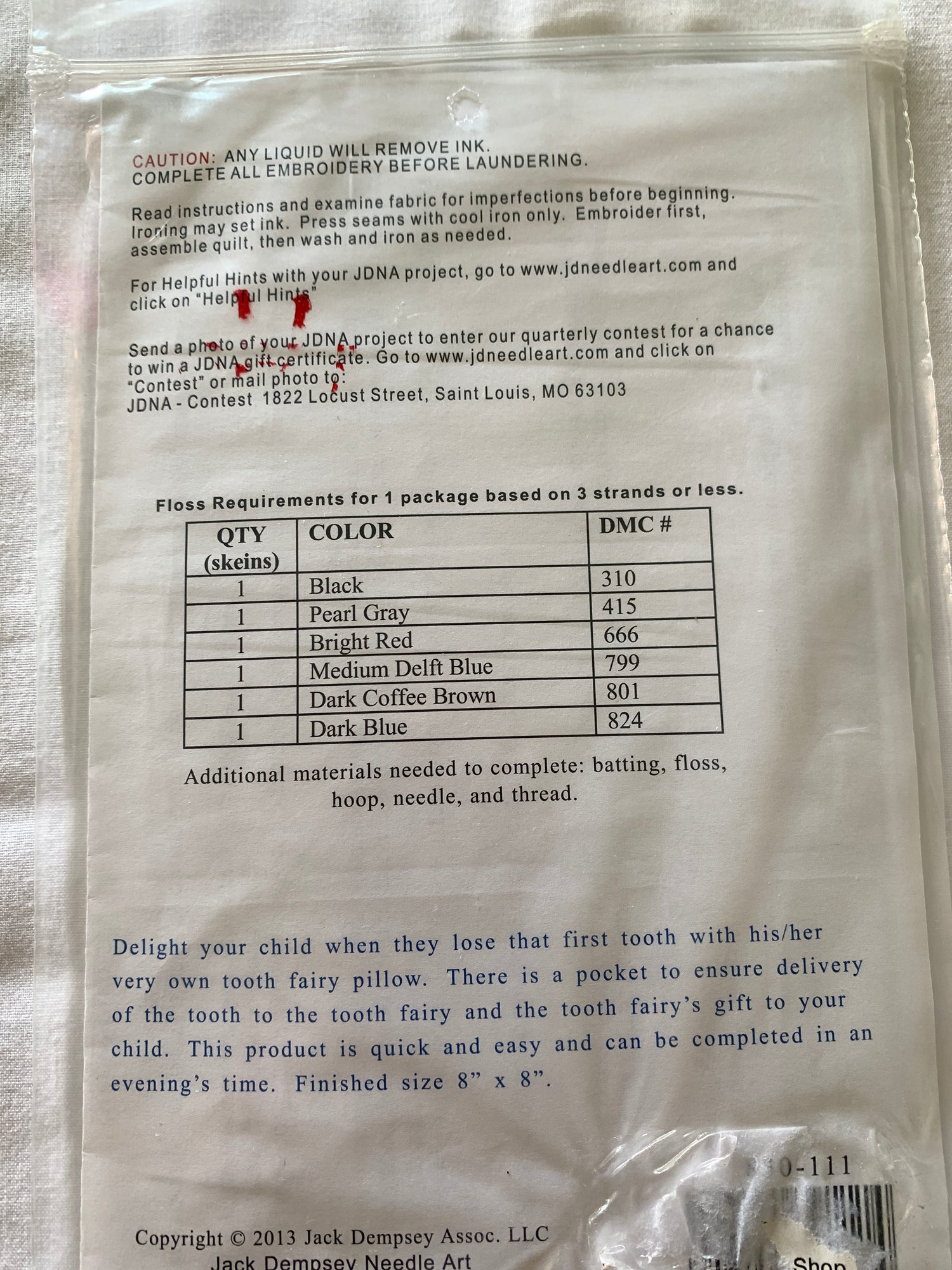 Tooth Fairy Pillow, Hang Embroidery, Tow Truck Design, Instructions