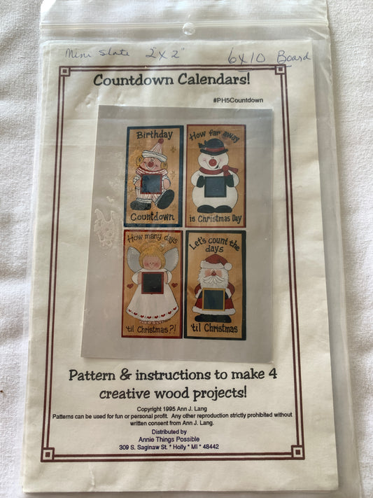 Countdown Calendars, Creative Wood Project, Ann J. Lang, 1995