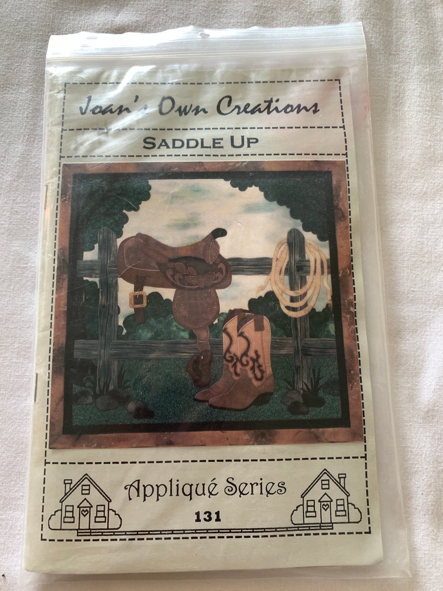 Wall Hanging Saddle Up,Joan's Own Creations, Applique Series 131