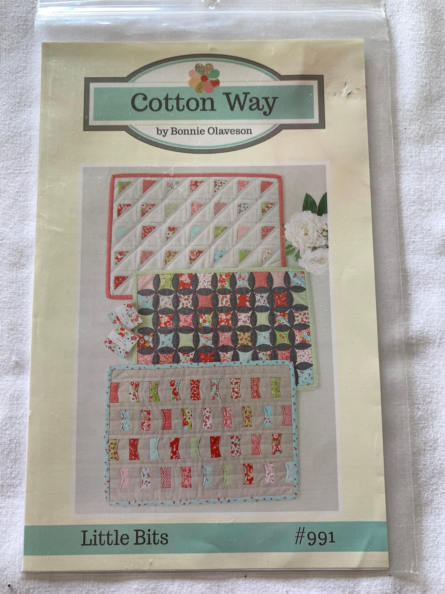 Table Runners, Cotton Way, Bonnie Olaveson, Little Bits, 3 Variations