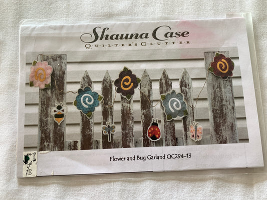 Flower and Bug Garland, Banner, Shauna Case, Quilted, 2013
