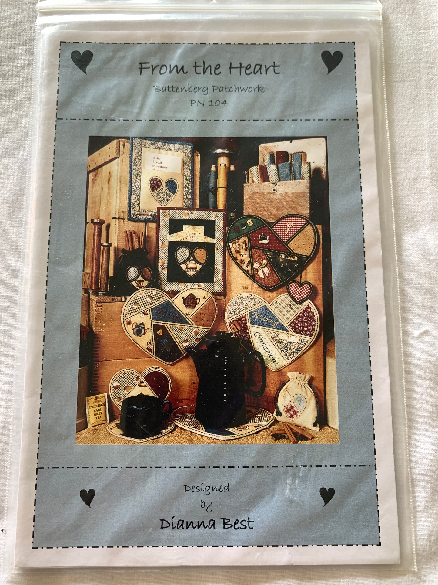 Wall Hanging, From the Heart, Battenberg Patchwork, Dianna Best, Youngman Hughes Ent.