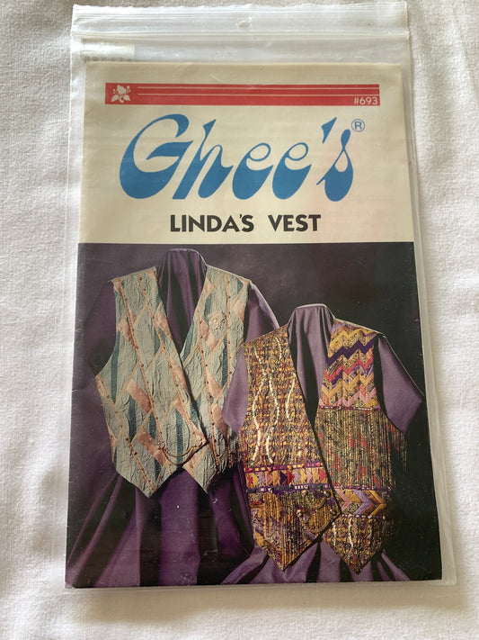 Quilting Pattern, Ghee's Linda's Vest, Fashion Accessory
