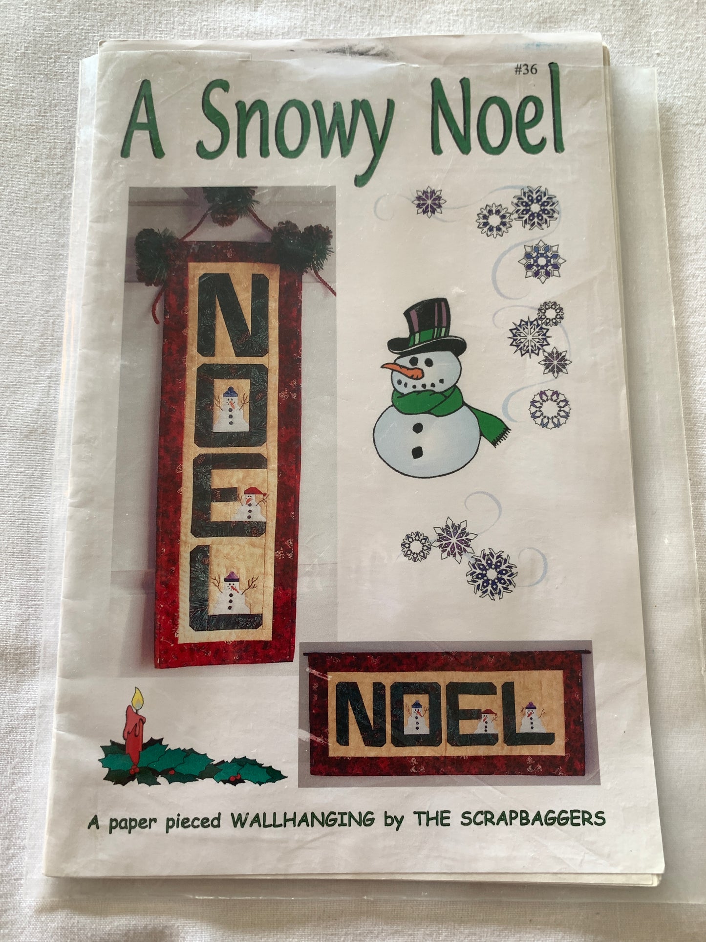 Wall Hanging, Christmas, A Snowy Noel, Scrapbaggers, Susan Judd, Dianne Morrison, 2001