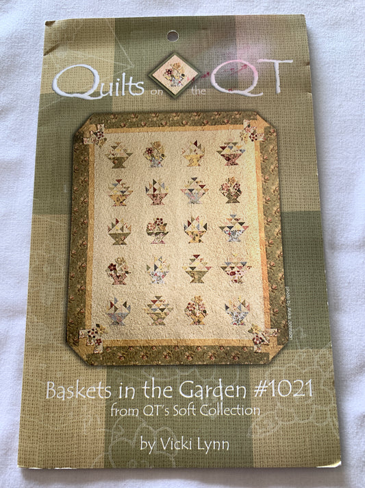 Quilts On The QT, Baskets In The Garden, Vicki Lynn, Fabulous In Thirties Prints, 76" x 94"
