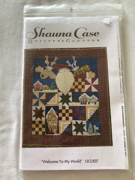 Quilt, Blanket, Welcome To My World, Shauna Case, Quilted, Quilters Clutter, 51 x 54 Inches