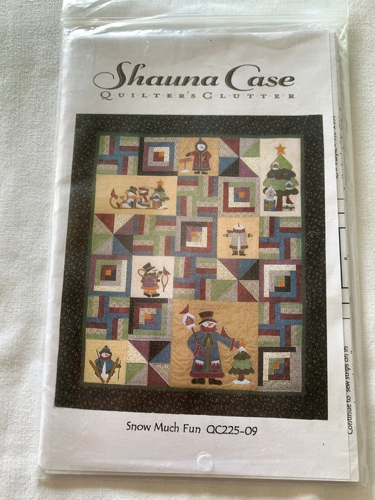 Quilt, Blanket, Snow Much Fun, Shauna Case, Quilted, Quilters Clutter, 50 x 58 Inches