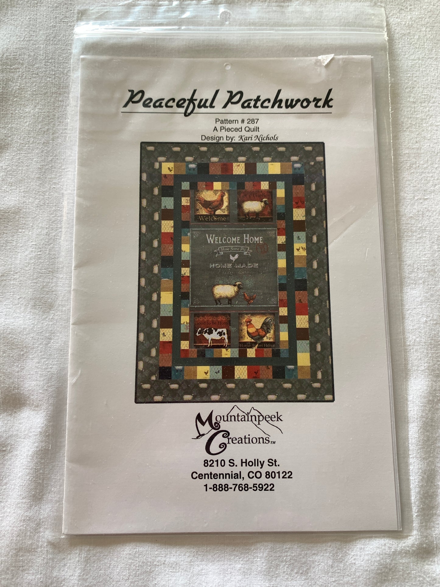 Quilted Blankets, Peaceful Patchwork, A Pieced Quilt, Kari Nichols, Mountainpeek Creations