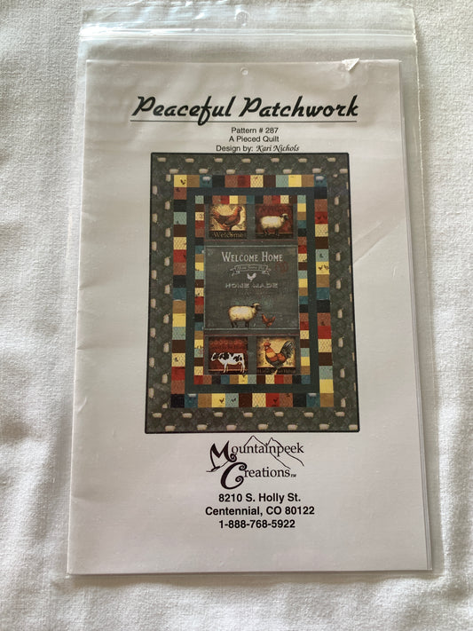 Quilted Blankets, Peaceful Patchwork, A Pieced Quilt, Kari Nichols, Mountainpeek Creations