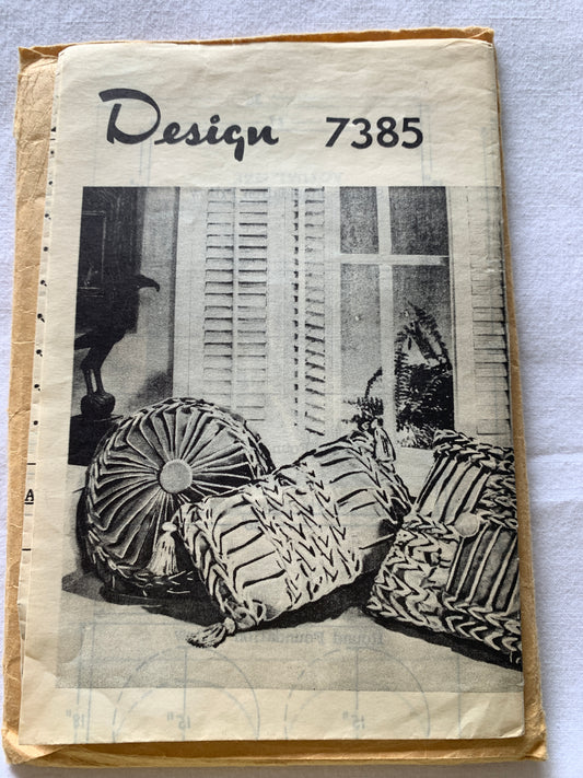 Alice Brooks Design, Pillow Patterns, 3 Variations, 1964