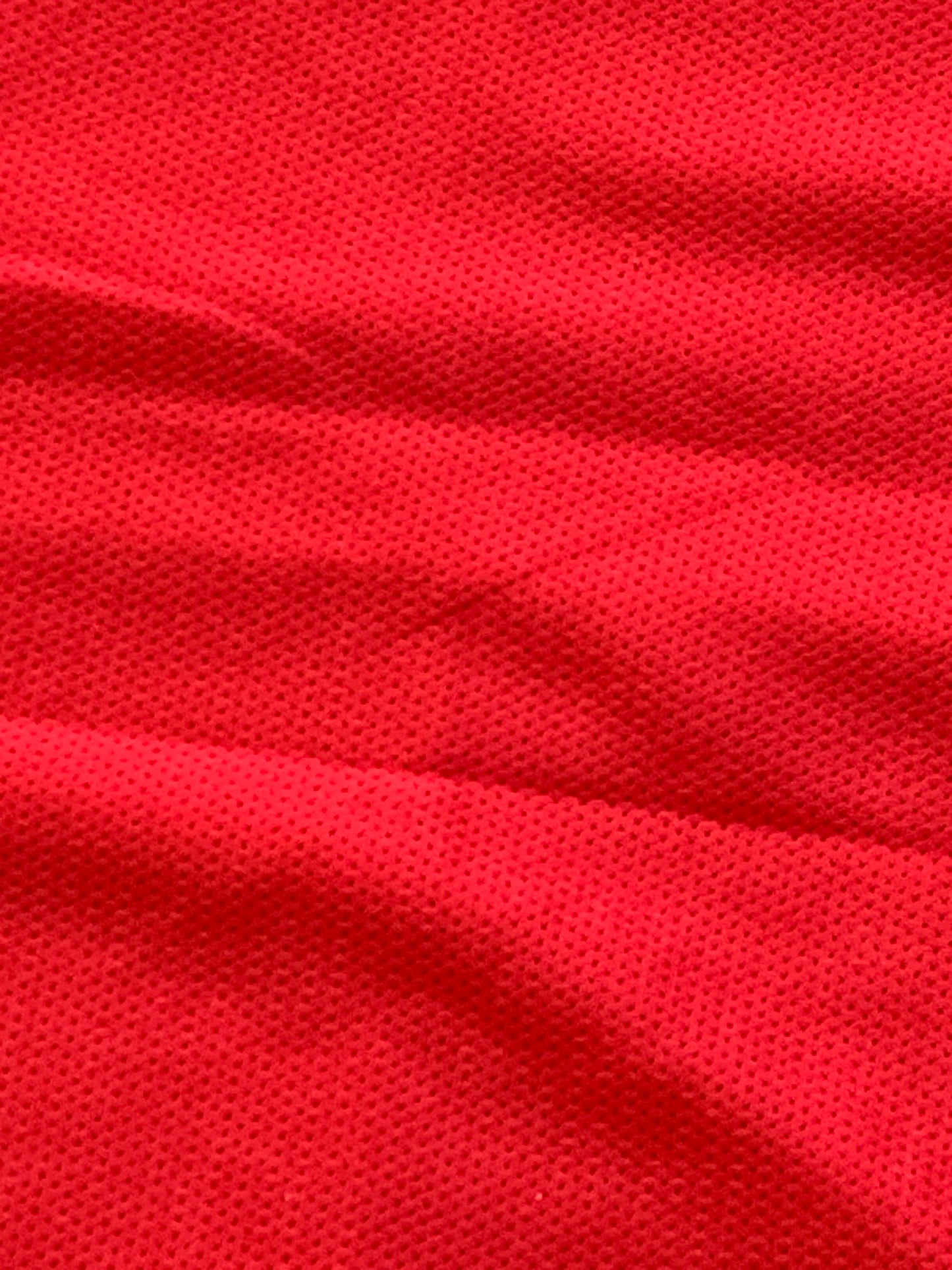 Red 100% Polyester Knit, 60" Wide, 376 Long, New/Old Stock