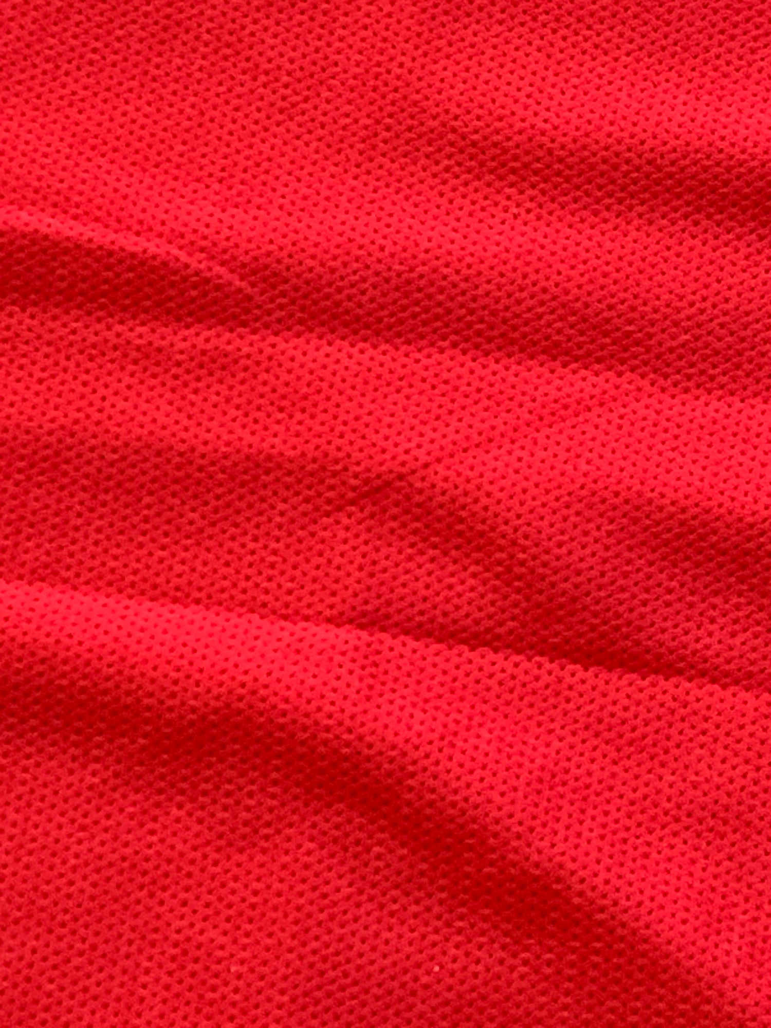 Red 100% Polyester Knit, 60" Wide, 376 Long, New/Old Stock