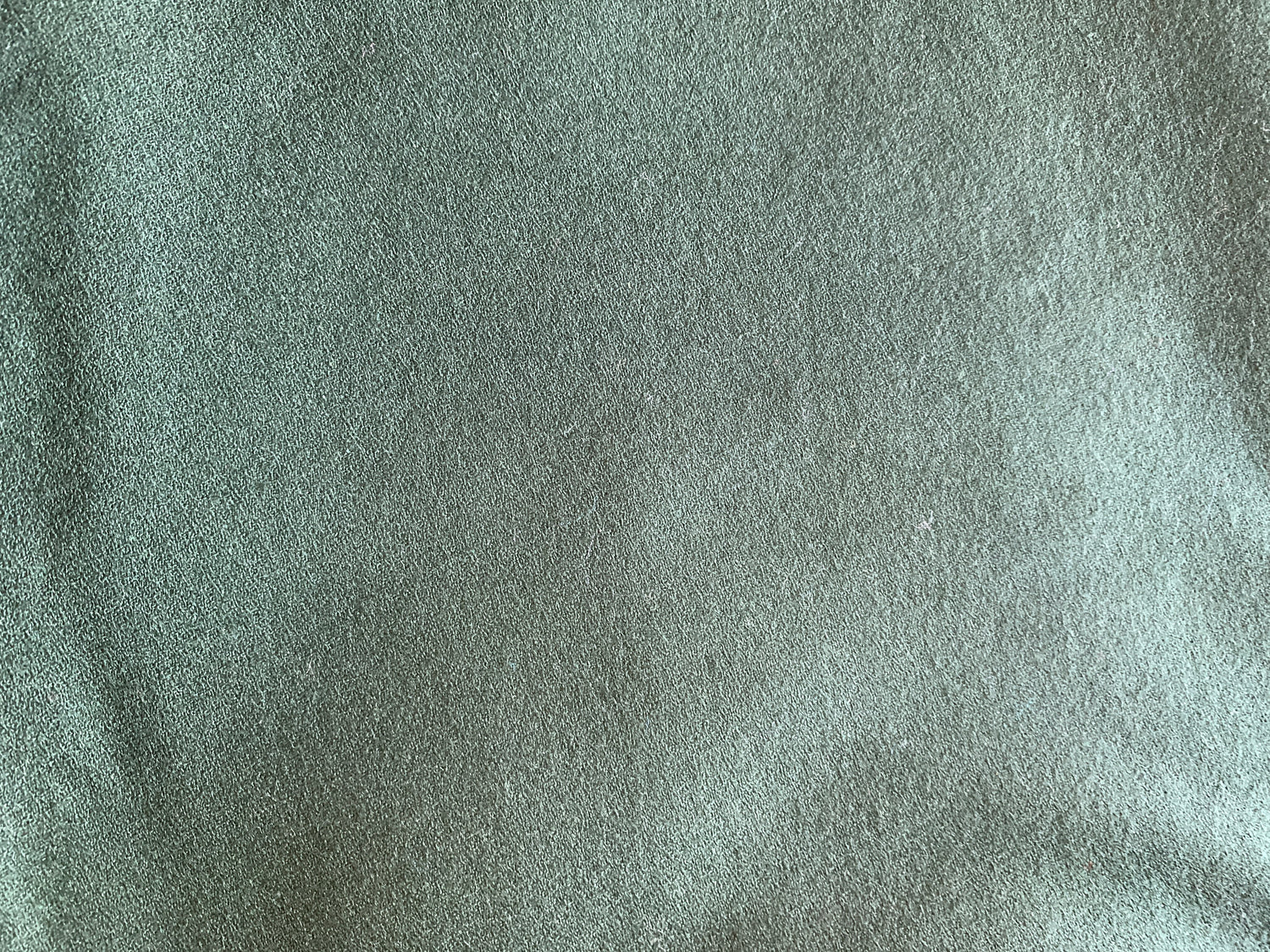 Dark Green Fabric, 100% Polyester Knit, 58" Wide, 108 Long, New/Old Stock 