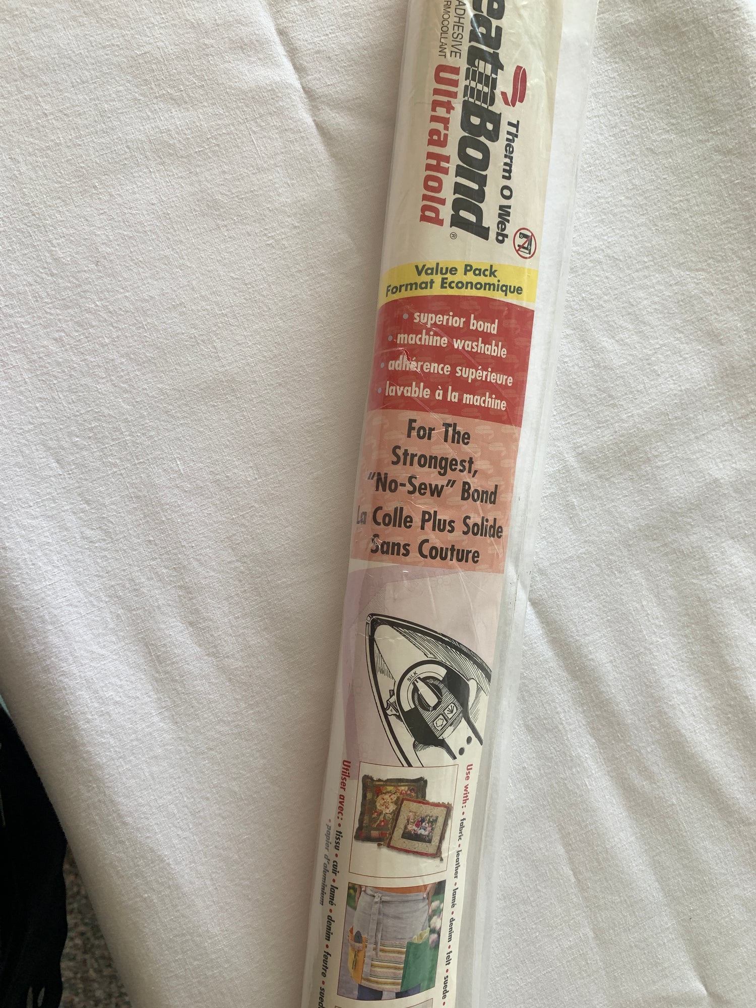 Fusible Interfacing, Iron On, Med/Heavy Weight, Heat Bond, 